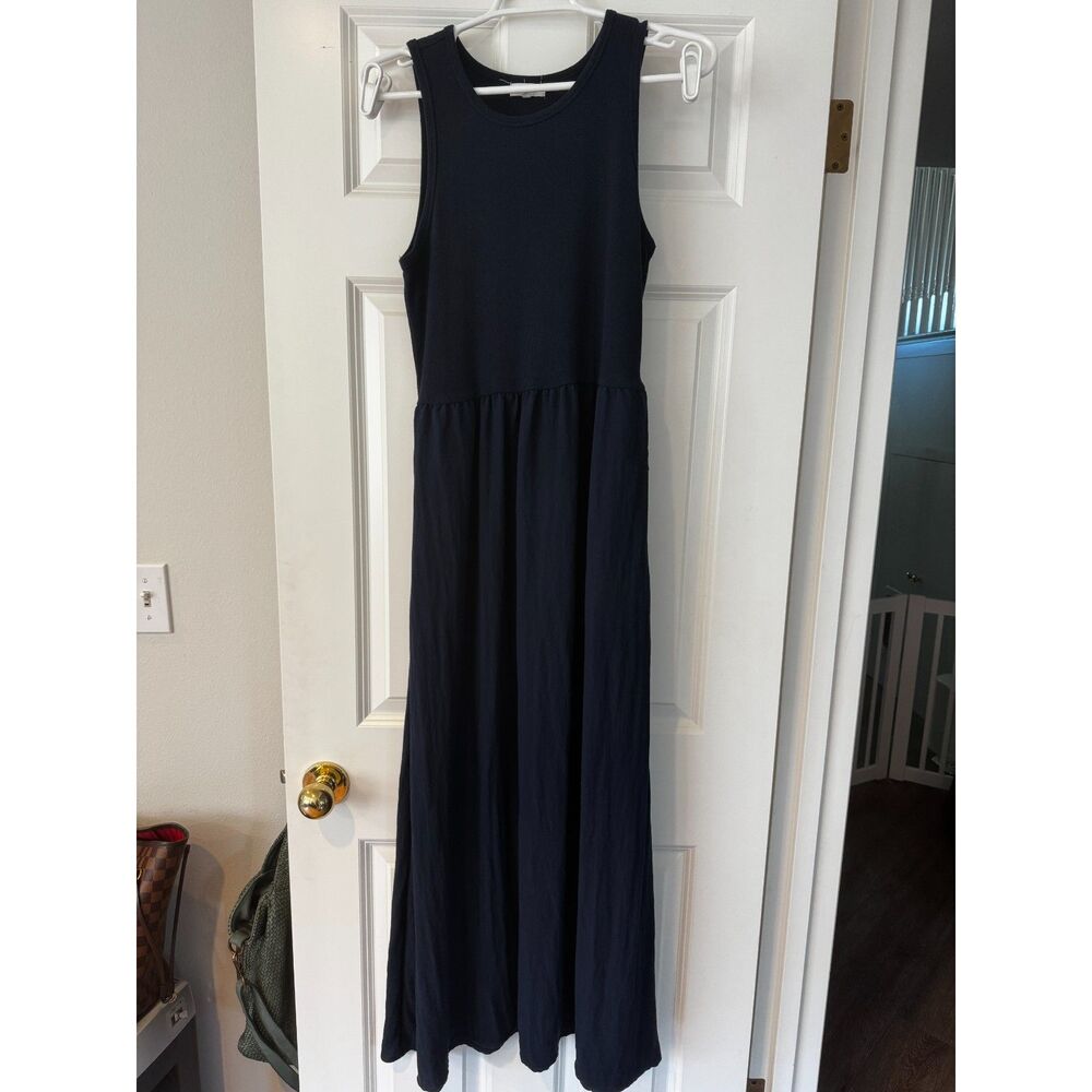 Women's Z SUPPLY Charlotte Midi Dress in Navy Size Large